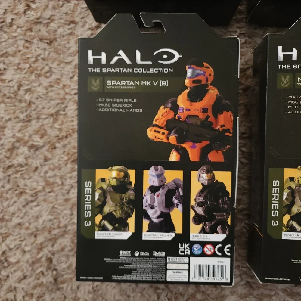 Halo Series 3 Master Chief Spartan Palmer Noble Six Spartan MK V Lot‎ of 4